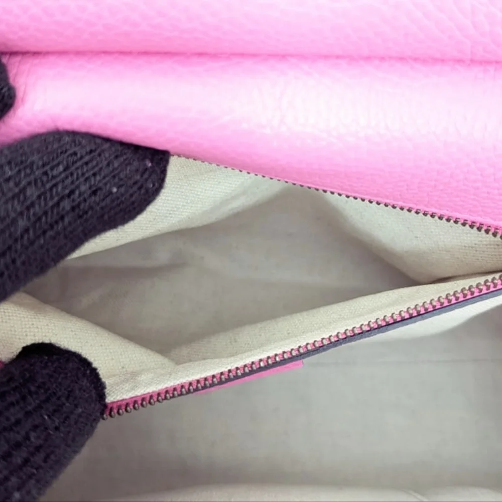 LIKE NEW Authentic GUCCI Bubblegum Pink Marmont Crossbody Bag - Picture 10 of 12